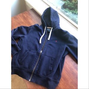 Men’s Polo by Ralph Lauren Navy Zip-Up Hoodie